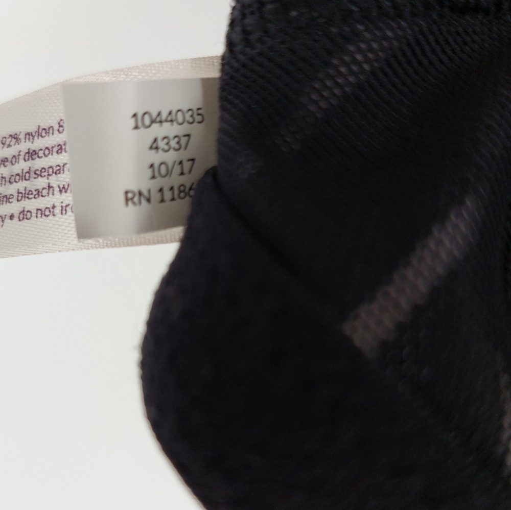 Cacique Boost Plunge Cleavage Solution Black White Stripe Bra, 40C - Picture 9 of 13